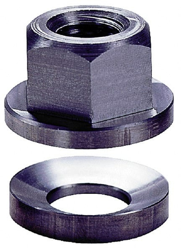 TE-CO 41926 Spherical Flange Nuts; Thread Size (Inch): 3/4-10 ; Thread Size: 3/4-10 in ; Height (Inch): 1-1/4 ; Material Grade: 416 ; Maximum Correction (Degrees): 2.00 ; Hex Size (Inch): 1-1/4