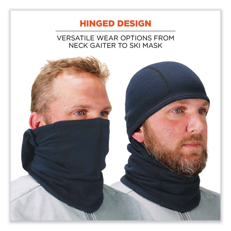 TENACIOUS HOLDINGS, INC. ergodyne® 16848 N-Ferno 6847 FR Dual Compliant Balaclava Face Mask, Polartec FR Power Grid Fleece, One Size Fits Most, Navy