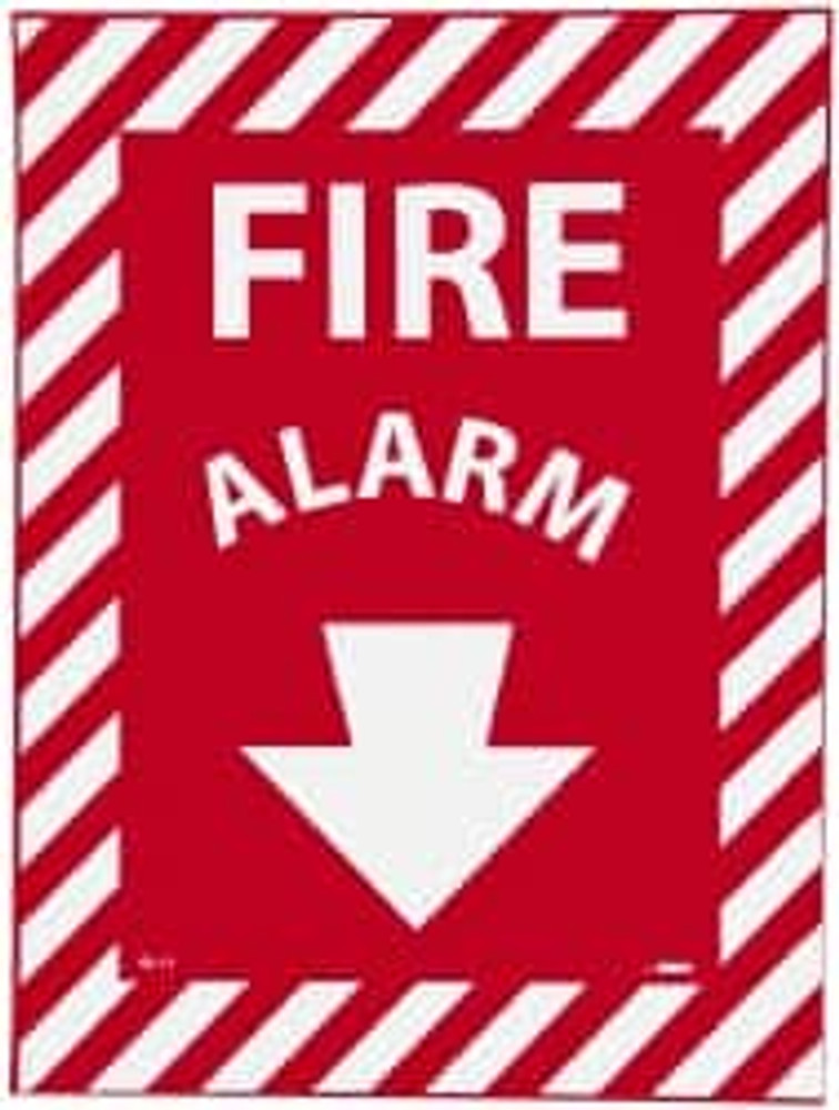 NMC GL11P Fire Alarm, Pressure Sensitive Vinyl Fire Sign