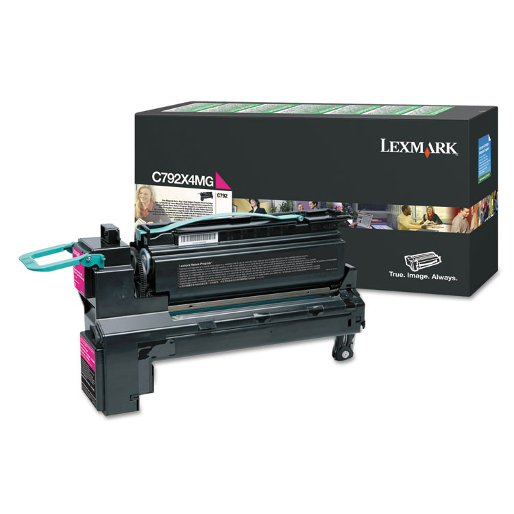 LEXMARK INT'L, INC. C792X4MG C792X4MG Return Program Extra High-Yield Toner, 17,000 Page-Yield, Magenta