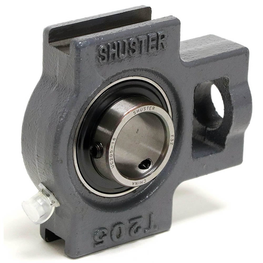 Shuster 07561649 UCT207-22, 1-3/8" ID, 102mm OAL x 129mm OAH42.9mm Wide, Ball Bearing Take-Up Unit