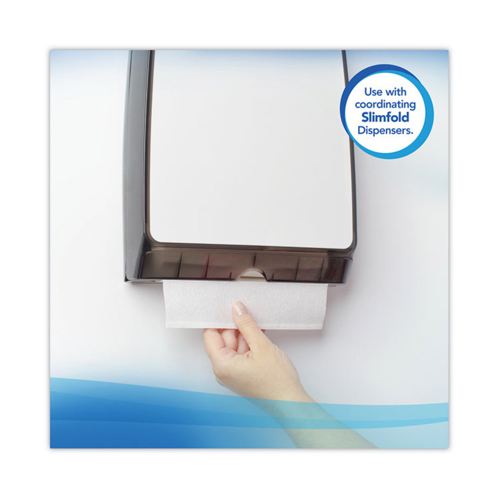 KIMBERLY-CLARK PROFESSIONAL Scott® 04442 Slimfold Towels, 1-Ply, 7.5 x 11.6, White, 90/Pack, 24 Packs/Carton
