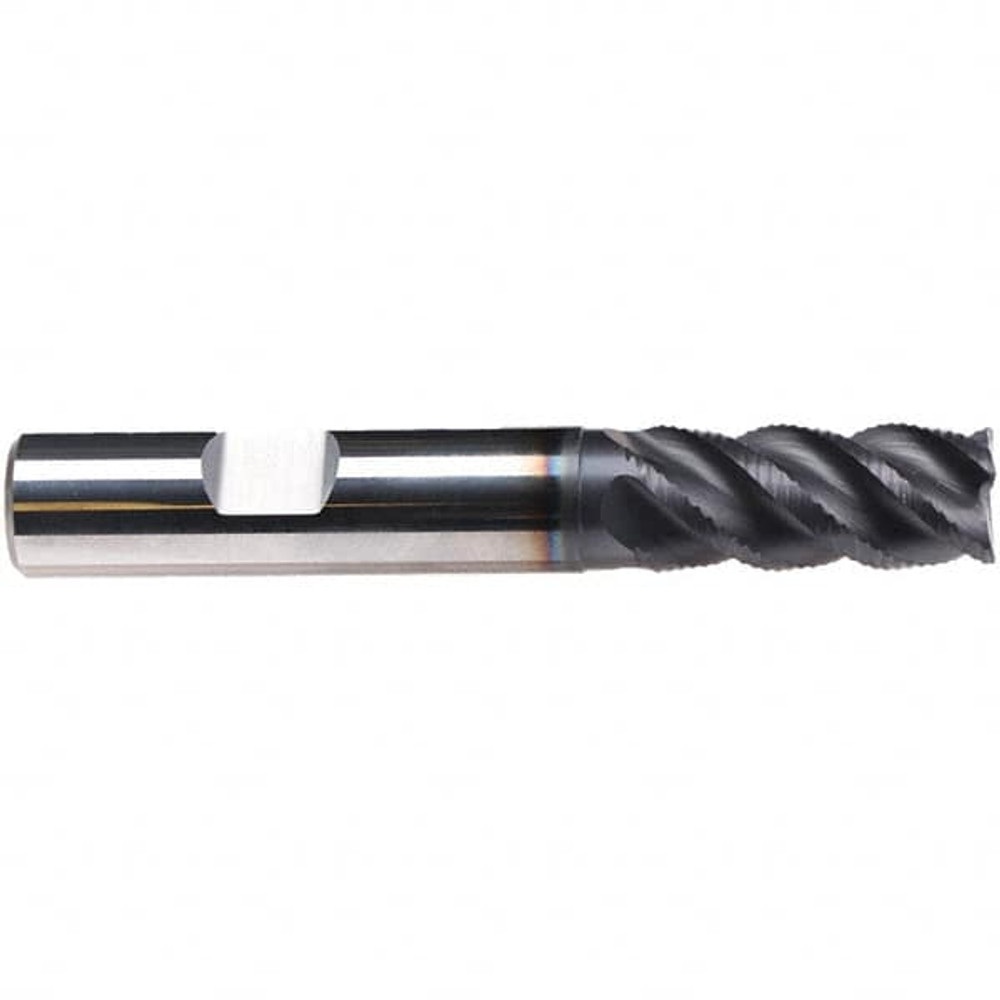 Emuge 2873A.0375 3/8" Diam 4-Flute 45° Solid Carbide Square Roughing & Finishing End Mill