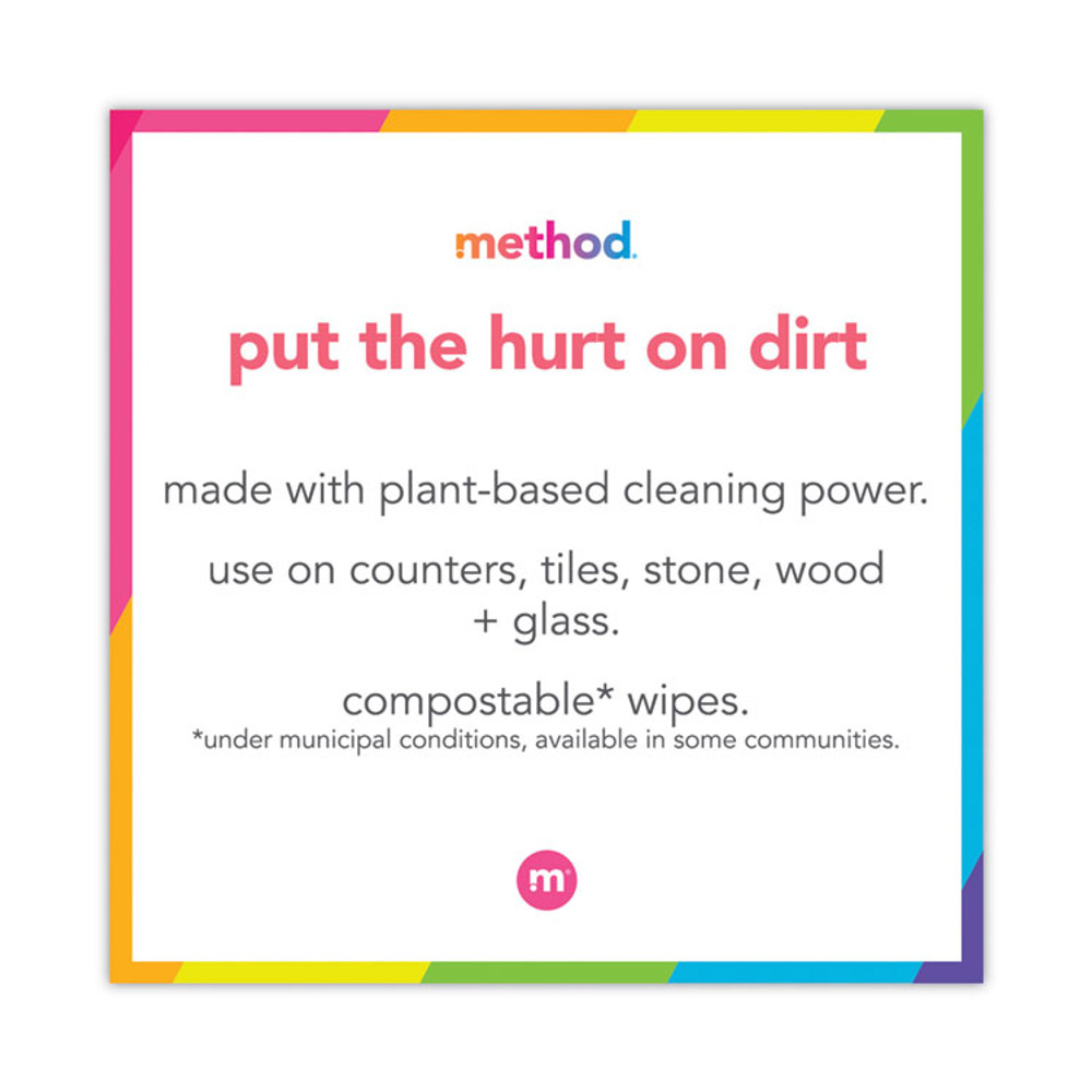 METHOD PRODUCTS INC. 01468CT All Surface Cleaner, Grapefruit Scent, 68 oz Plastic Bottle, 6/Carton