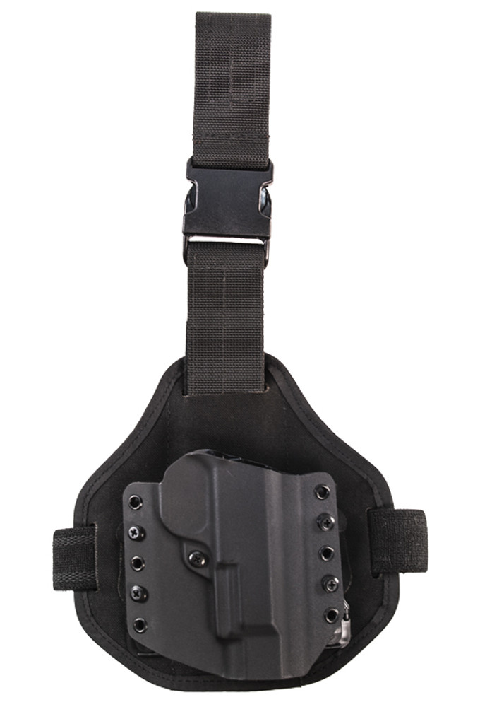 High Speed Gear 23138RBK Single Point Drop Leg Warrior Holster Combo