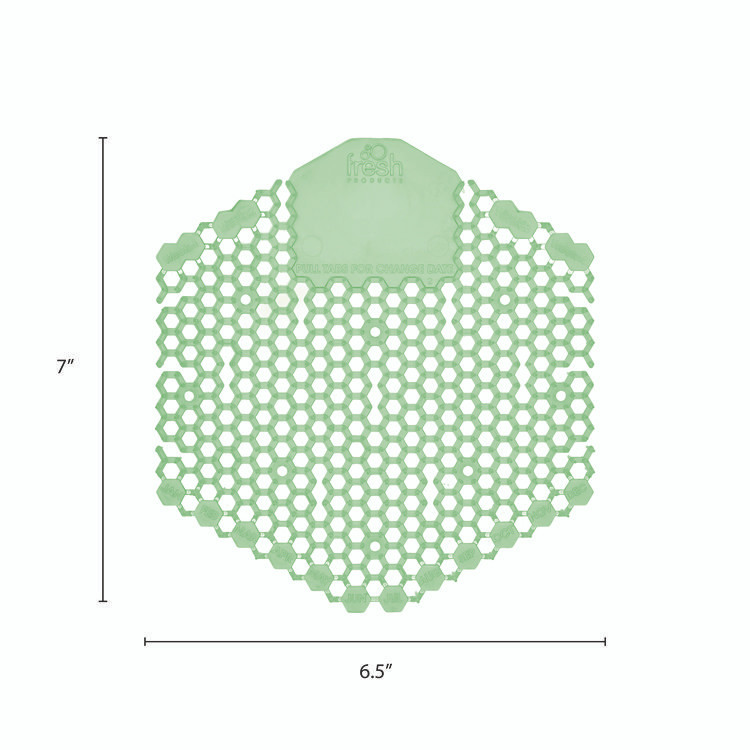 FRESH PRODUCTS 3WDS60CME Wave 3D Urinal Deodorizer, Cucumber Melon Scent, Green, 10/Box