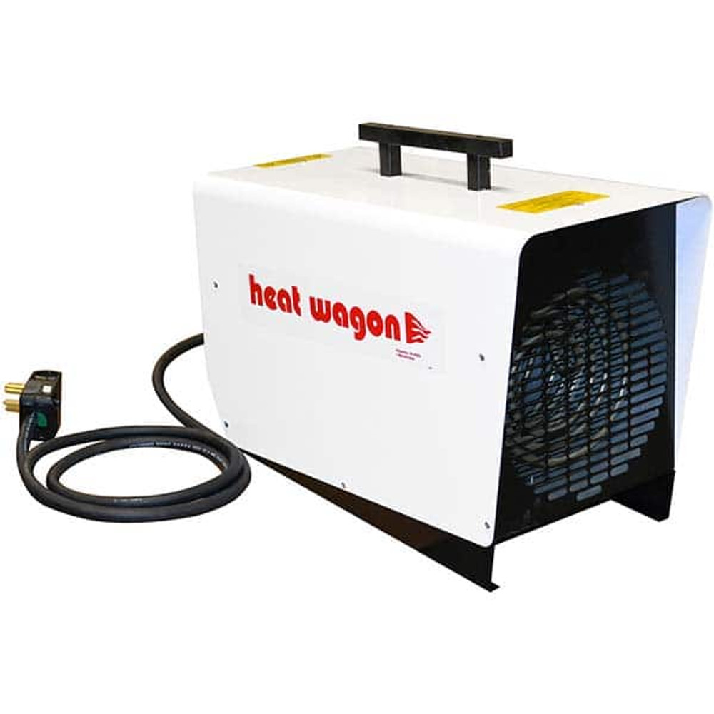 Heat Wagon P900 Electric Forced Air Heaters; Heater Type: Portable Unit ; Maximum BTU Rating: 30700 ; Voltage: 240Vac ; Phase: 1 ; Wattage: 9000 ; Overall Length (Inch): 22