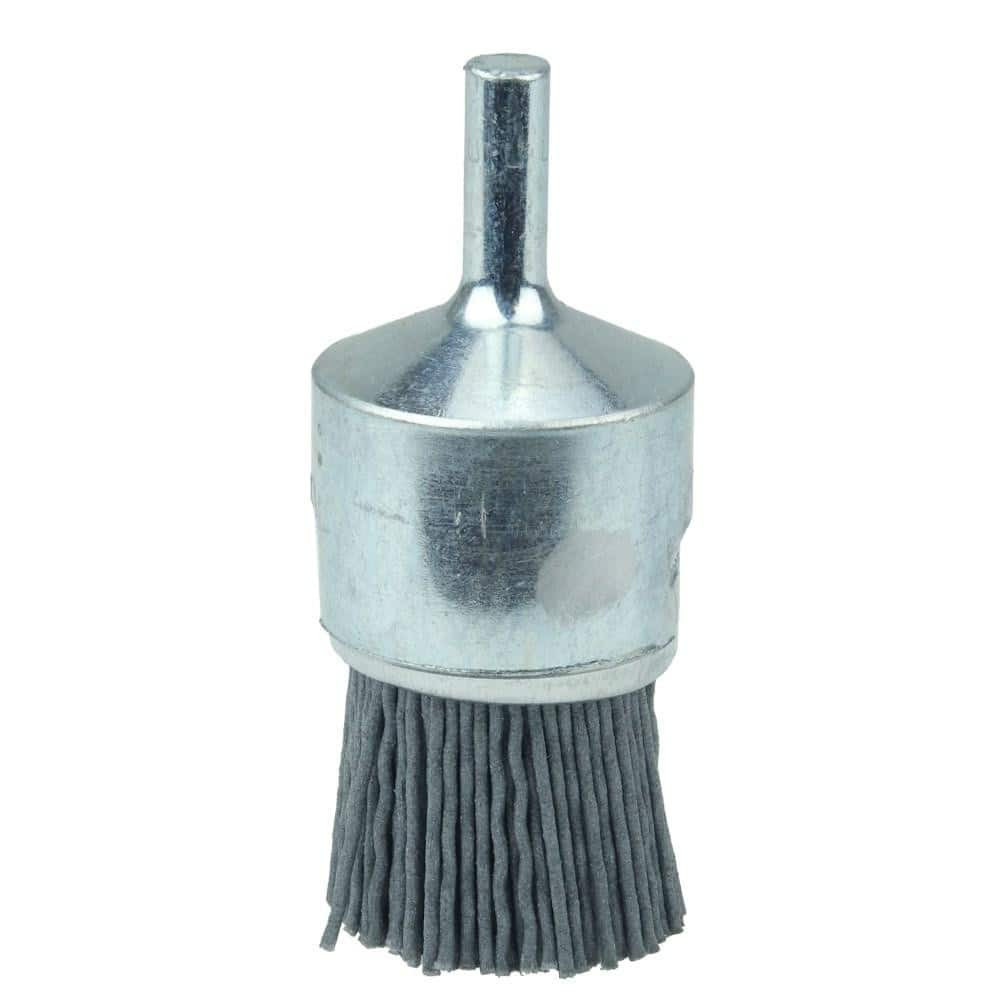 Weiler 10157 End Brushes: 1" Dia, Nylon, Crimped Wire