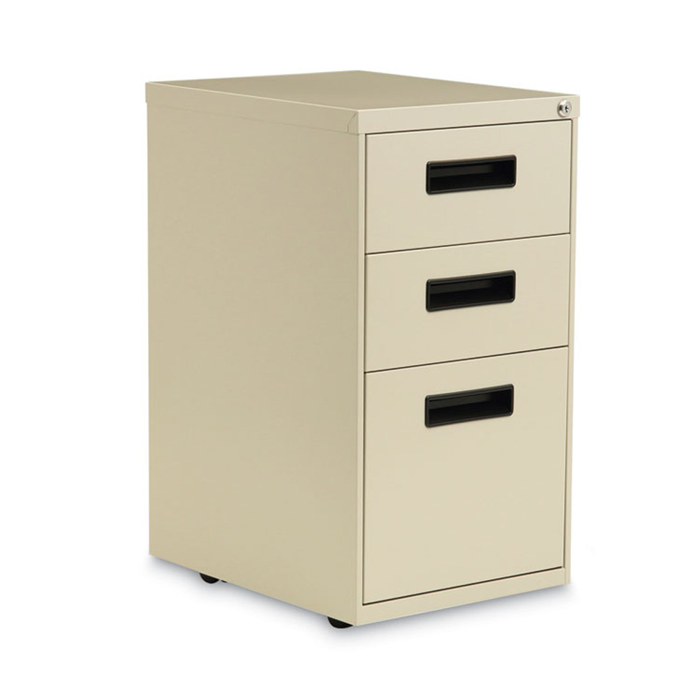 ALERA PABBFPY File Pedestal, Left or Right, 3-Drawers: Box/Box/File, Legal/Letter, Putty, 14.96" x 19.29" x 27.75"