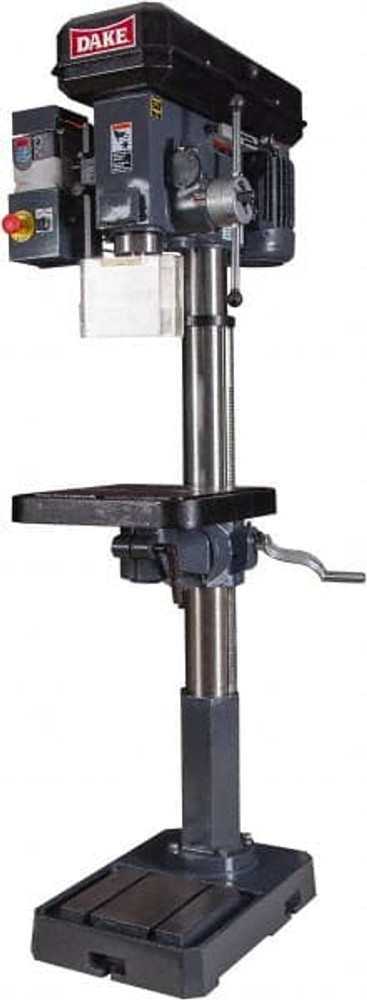 Dake 9777001V Floor Drill Press: 18" Swing, 1.5 hp, 110 V, 1 Phase