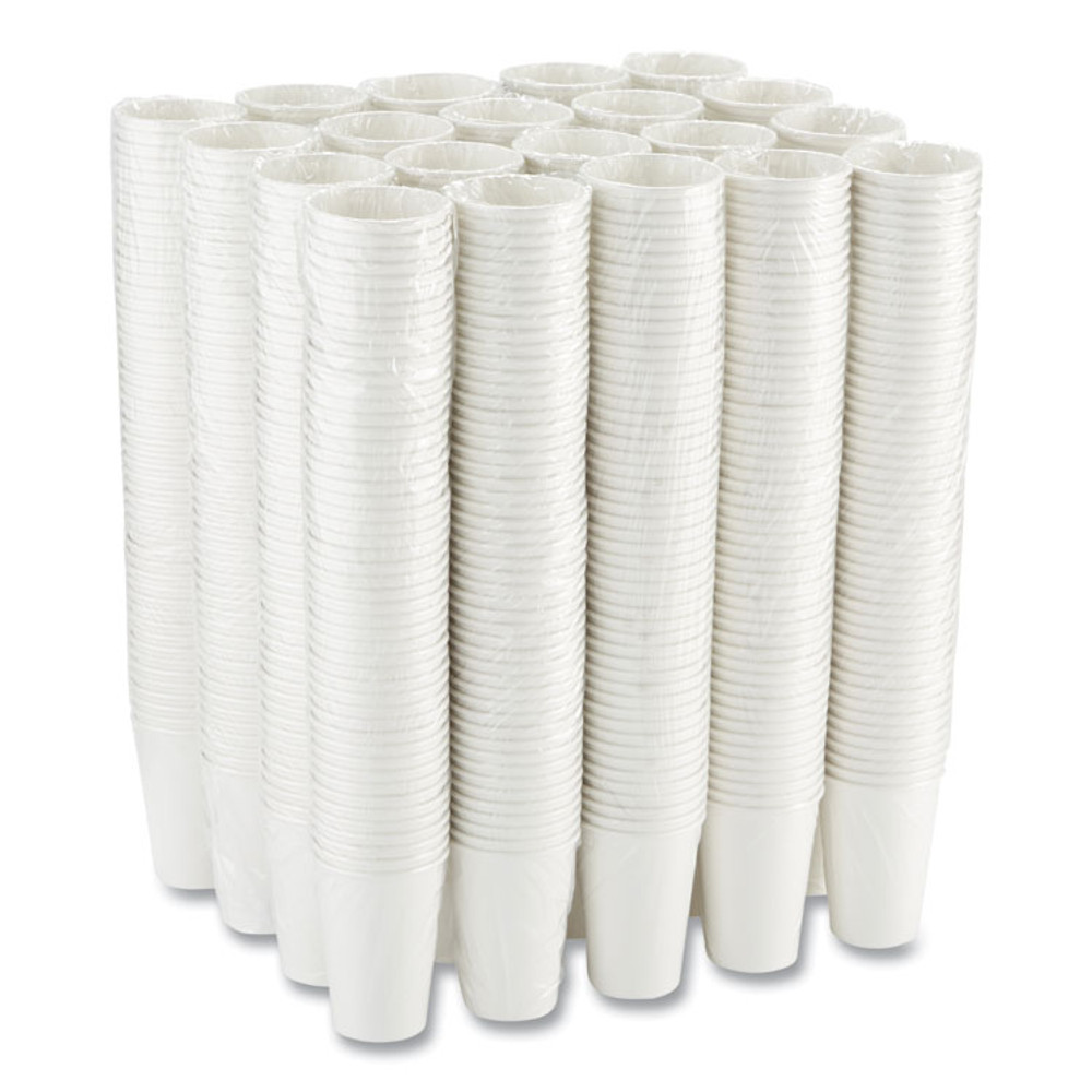 GEORGIA PACIFIC Dixie® 2346W Paper Hot Cups, 16 oz, White, 50/Sleeve, 20 Sleeves/Carton