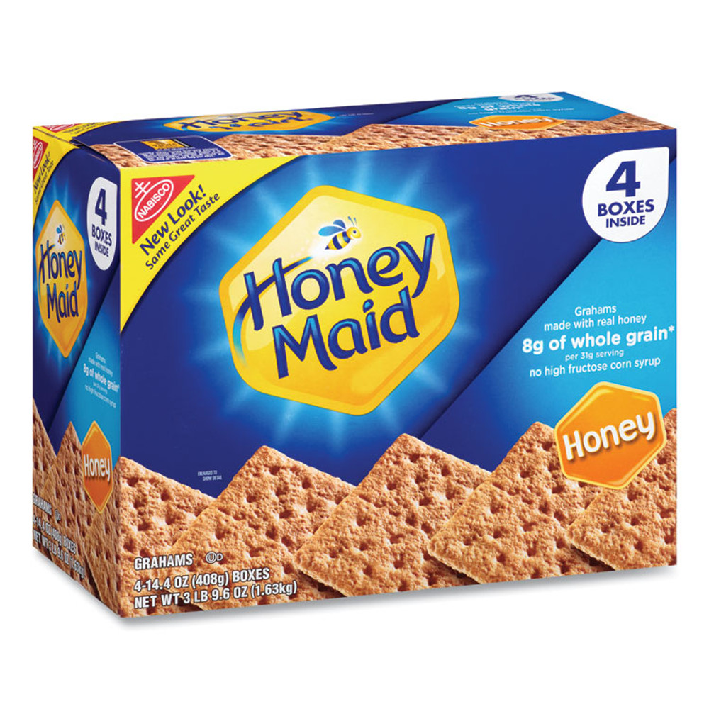 NABISCO FOOD GROUP 22000442 Honey Maid Honey Grahams, 14.4 oz Box, 4 Boxes/Pack