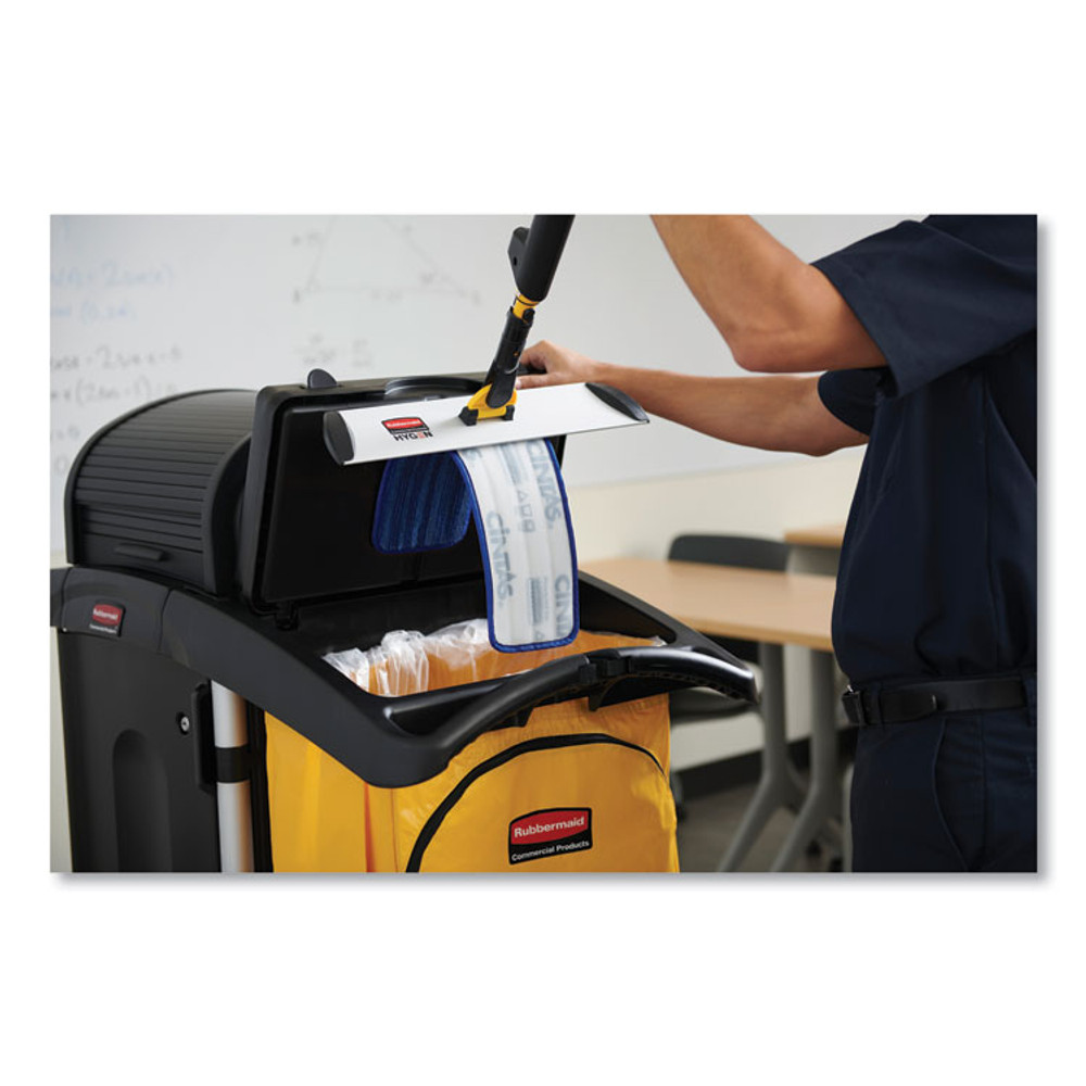 RUBBERMAID COMMERCIAL PROD. 1966881 Vinyl Cleaning Cart Bag for Rubbermaid Commercial 9T76, 9T77 and 9T78, 34 gal, 17.5" x 10.5" x 33", Yellow