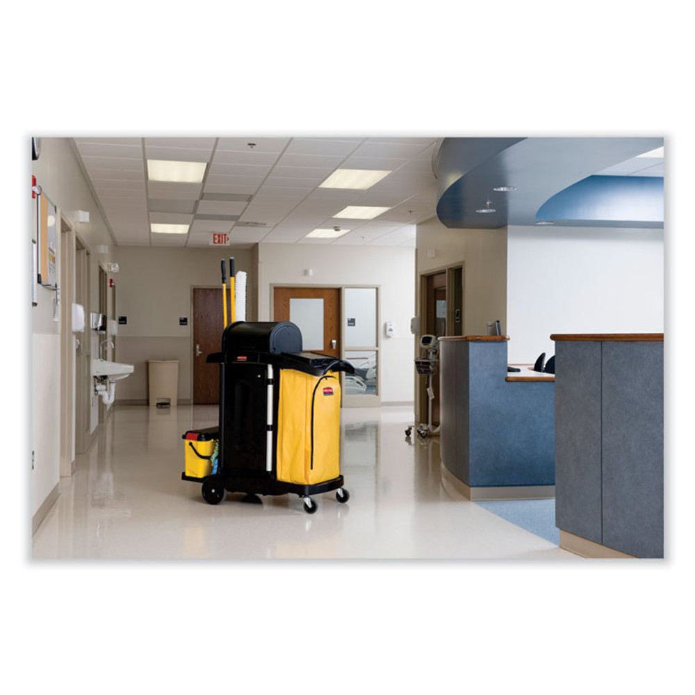 RUBBERMAID COMMERCIAL PROD. 1966881 Vinyl Cleaning Cart Bag for Rubbermaid Commercial 9T76, 9T77 and 9T78, 34 gal, 17.5" x 10.5" x 33", Yellow
