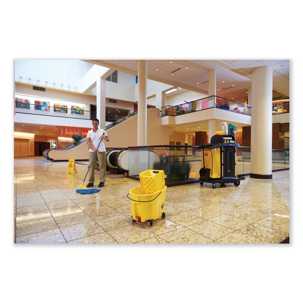 RUBBERMAID COMMERCIAL PROD. 1966881 Vinyl Cleaning Cart Bag for Rubbermaid Commercial 9T76, 9T77 and 9T78, 34 gal, 17.5" x 10.5" x 33", Yellow