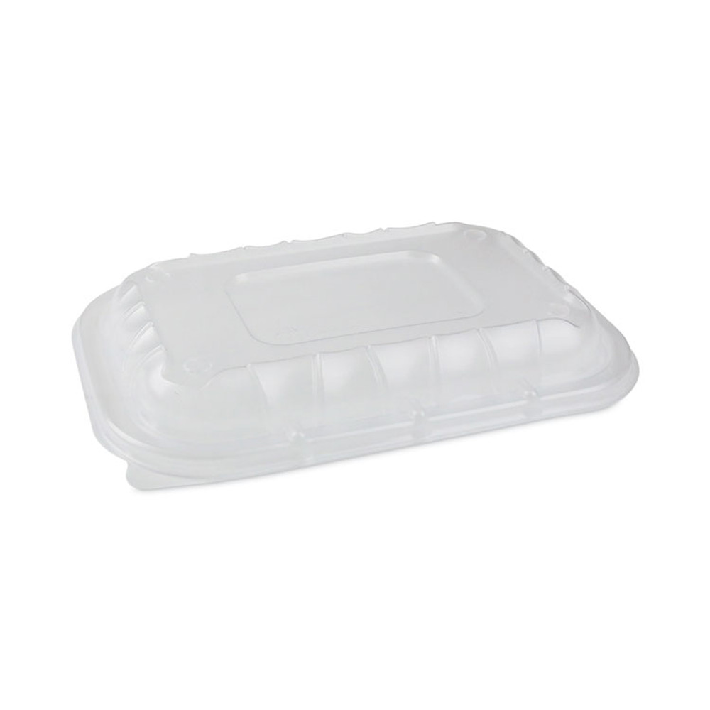 PACTIV EVERGREEN CORPORATION YCNV9X6PPDL EarthChoice Entree2Go Takeout Container Vented Lid, 8.67 x 5.75 x 0.98, Clear, Plastic, 300/Carton