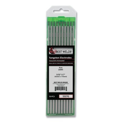 ORS Nasco Best Welds Pure Ground Tungsten Electrode, 5/32 in x 7 in, 10 PK