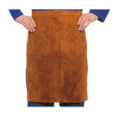 ORS Nasco Best Welds Premium Side Split Cowhide Leather Waist Apron, 24 in x 24 in, Lava Brown