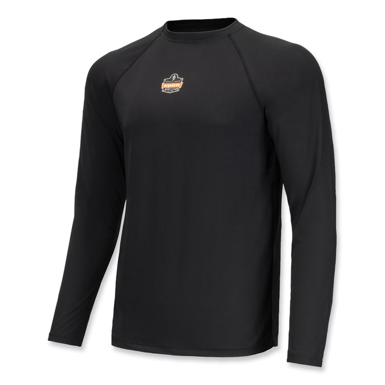TENACIOUS HOLDINGS, INC. ergodyne® 40236 N-Ferno 6436 Long Sleeve Lightweight Base Layer Shirt, 2X-Large, Black