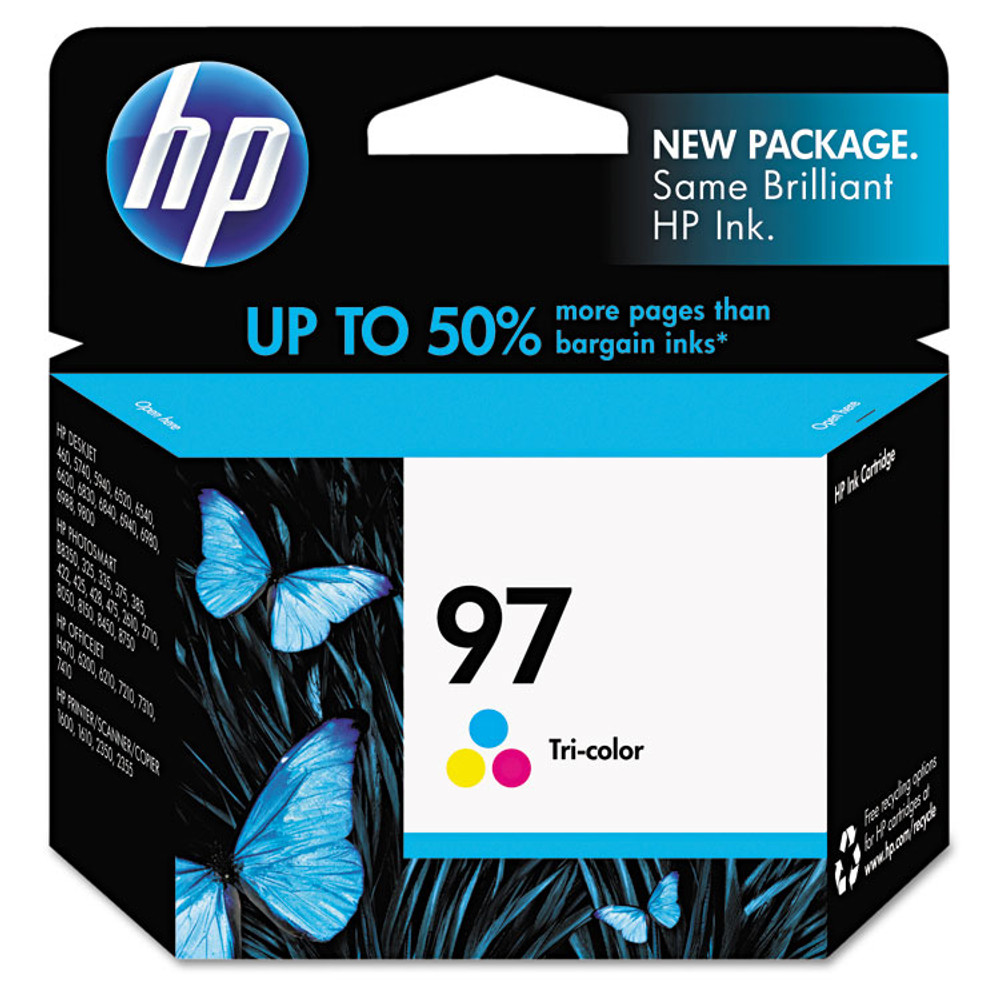 HEWLETT PACKARD SUPPLIES HP C9363WN HP 97, (C9363WN) Tri-Color Original Ink Cartridge