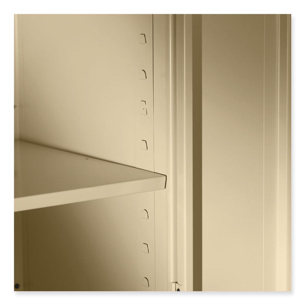 TENNSCO 7824RHLGY Deluxe Recessed Handle Storage Cabinet, 36w x 24d x 78h, Light Gray