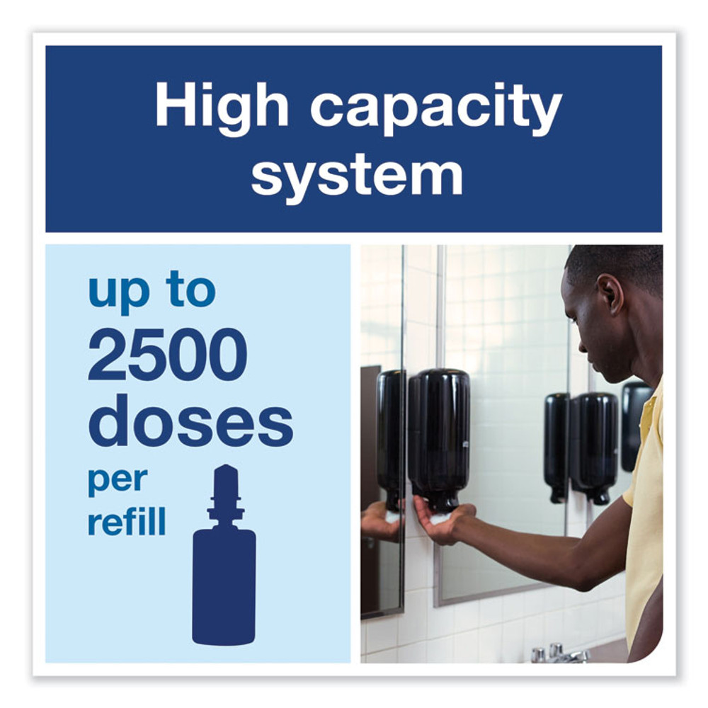 SCA TISSUE Tork® 571508 Foam Skincare Manual Dispenser, 1 L Bottle; 33 oz Bottle, 4.45 x 4.13 x 11.26, Black