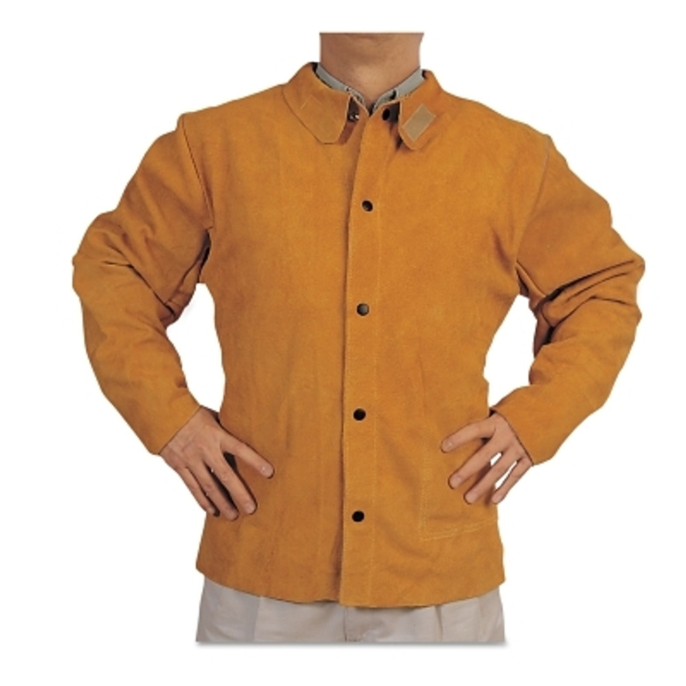 ORS Nasco Best Welds Split Cowhide Leather Welding Jacket, Large, Golden Brown