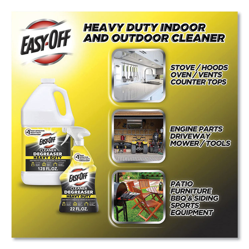 RECKITT BENCKISER EASY-OFF® 99624EA Heavy Duty Cleaner Degreaser, 32 oz Spray Bottle