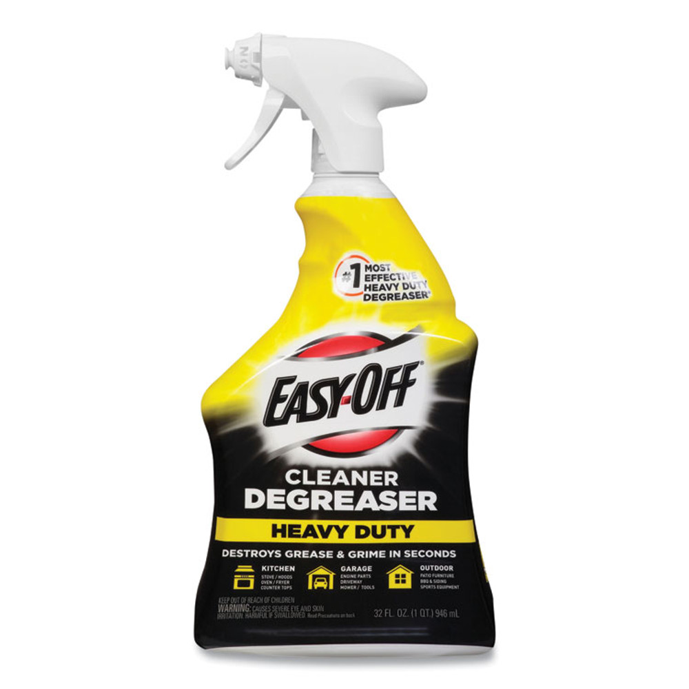 RECKITT BENCKISER EASY-OFF® 99624EA Heavy Duty Cleaner Degreaser, 32 oz Spray Bottle