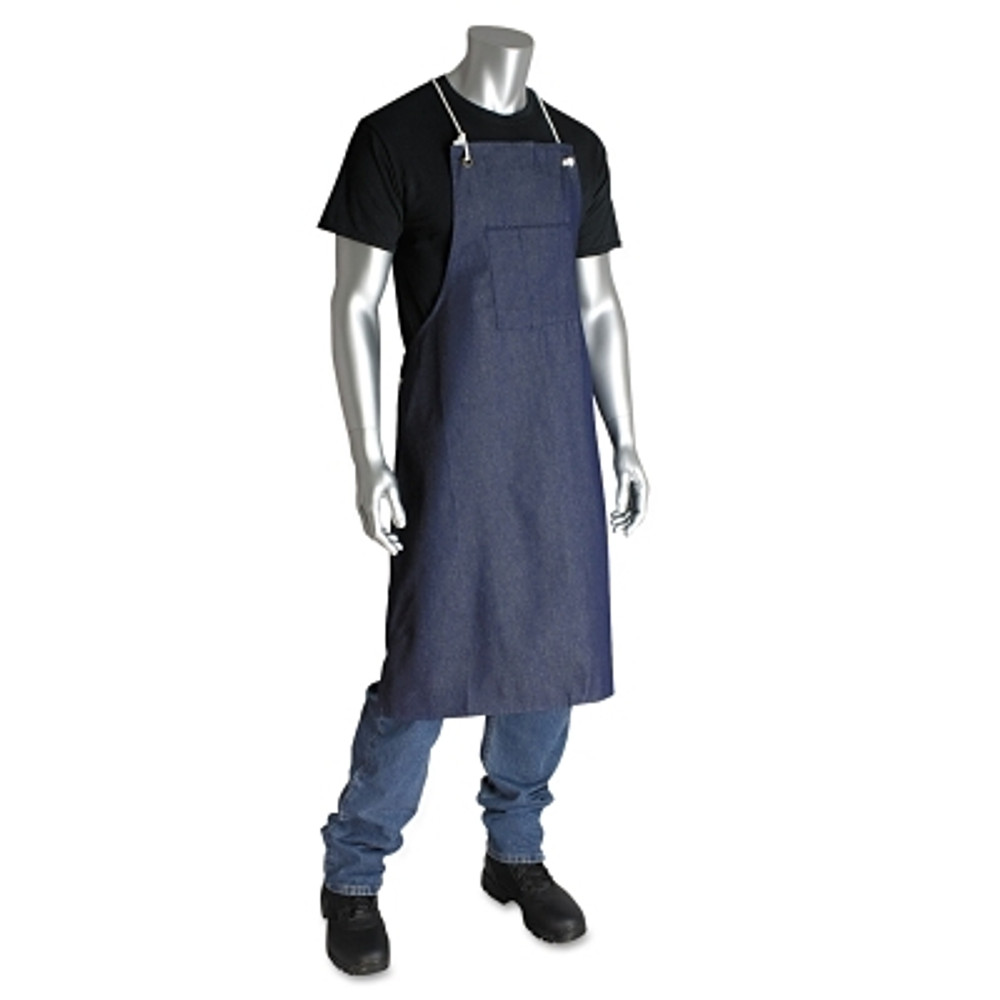 ORS Nasco Best Welds 200011 Blue Denim Apron, 28 in W X 36.5 in L, Blue