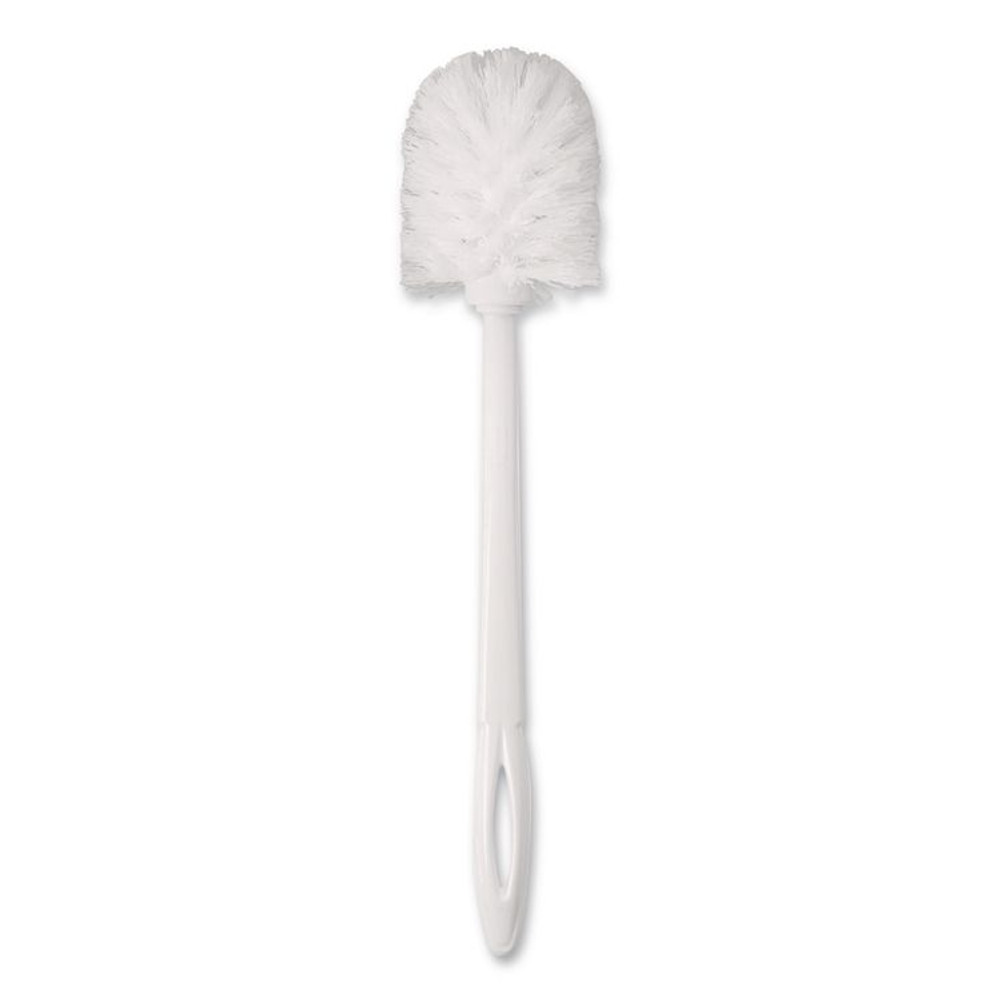 RUBBERMAID COMMERCIAL PROD. 631000WE Commercial-Grade Toilet Bowl Brush, 10" Handle, White