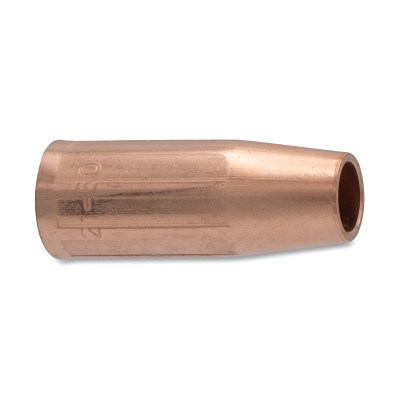 ORS Nasco Best Welds MIG Gun Nozzle, 1/8 in Recess, 1/2 in Bore, For Tweco® Style 21, Self-Insulated, Copper