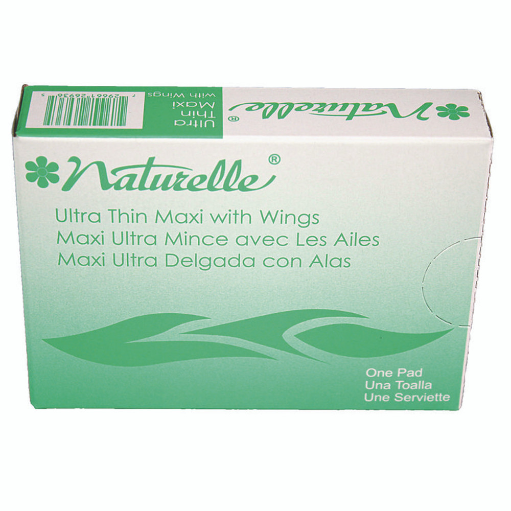 IMPACT PRODUCTS, LLC 25169798 Naturelle Maxi Pads, #4 Ultra Thin with Wings, 200 Individually Wrapped/Carton