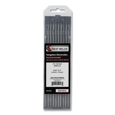 ORS Nasco Best Welds 2% Ceriated Ground Tungsten Electrode, 3/32 in x 7 in, 10 PK