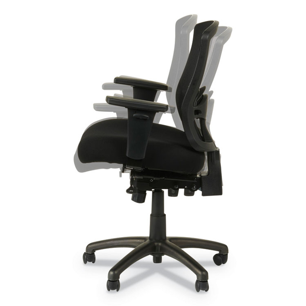 ALERA ET4017 Alera Etros Series Mesh Mid-Back Petite Multifunction Chair, Supports Up to 275 lb, 17.16" to 20.86" Seat Height, Black