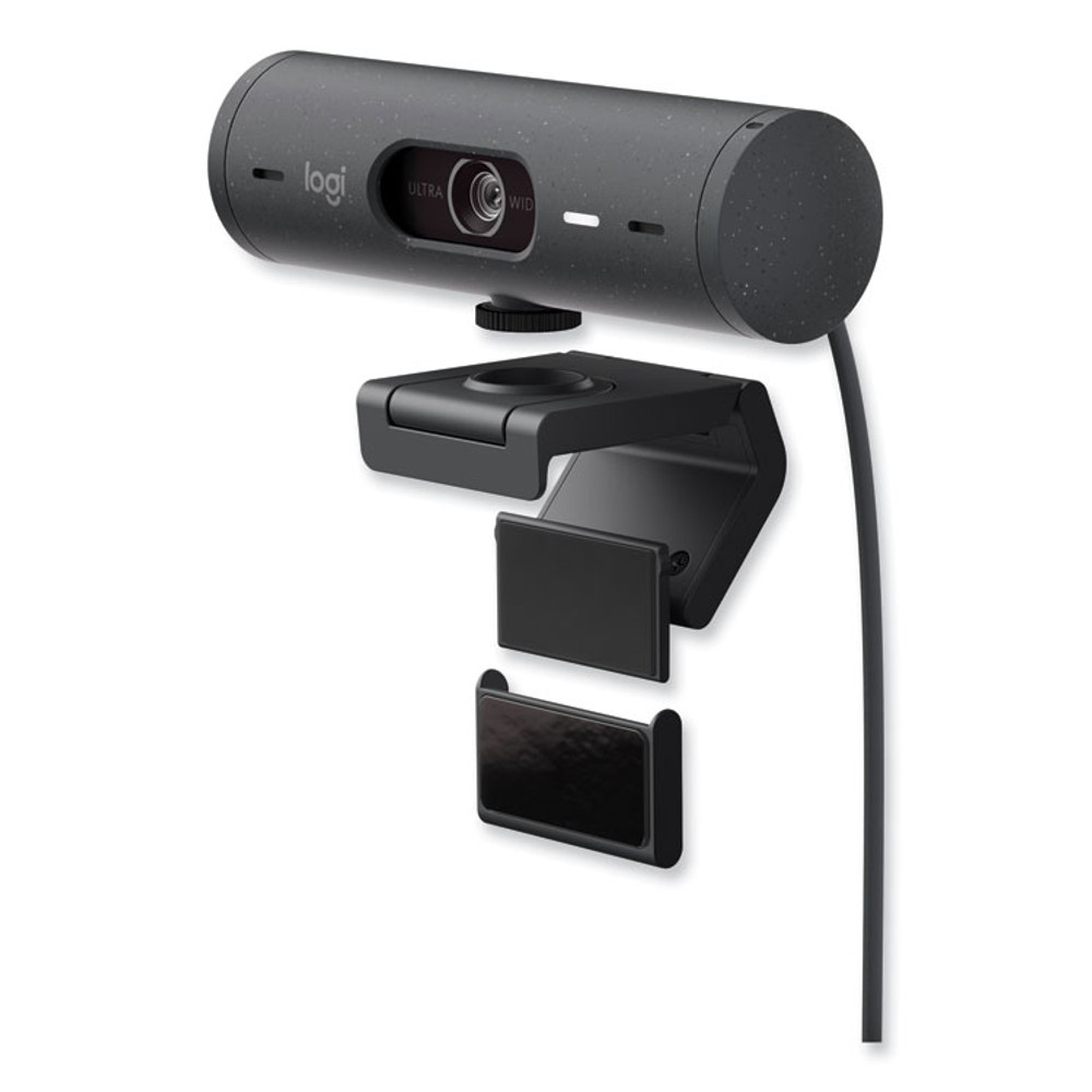 LOGITECH, INC. 960001411 Brio 505 Business Webcam, 1920 pixels x 1080 pixels, Graphite