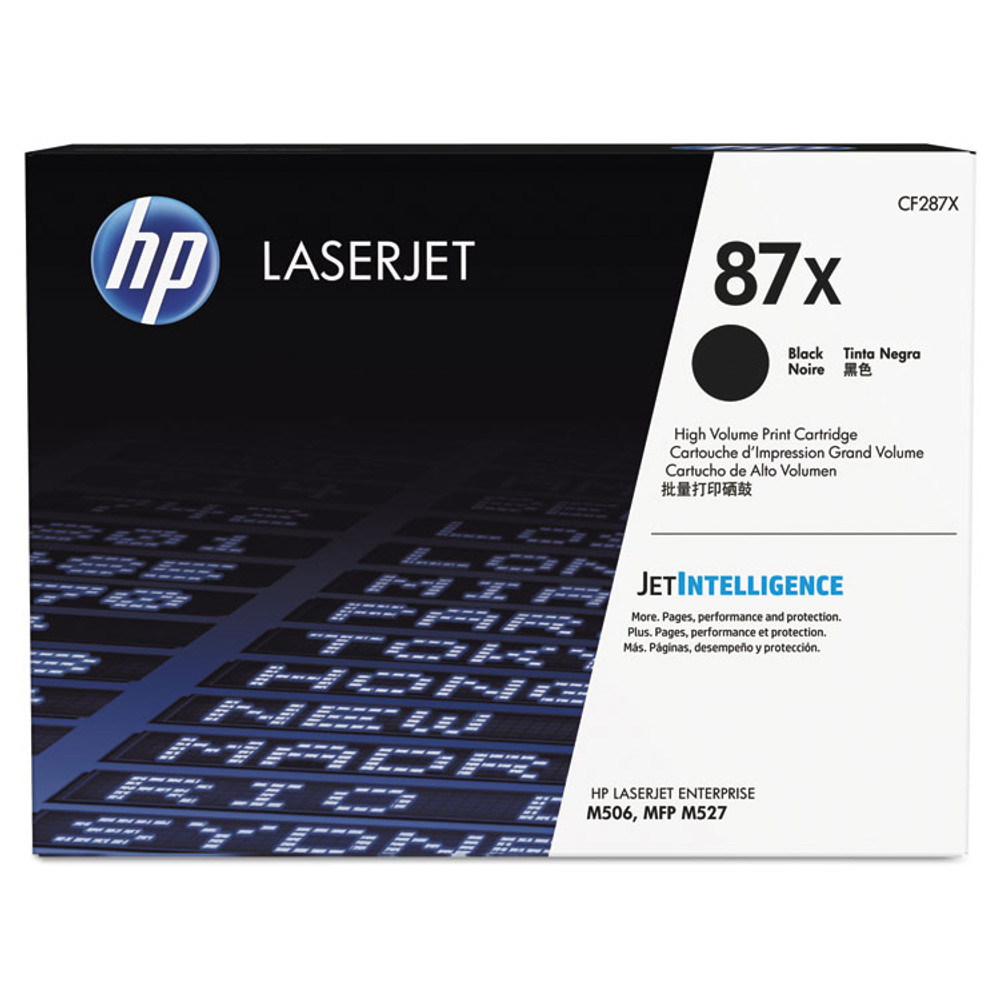 HP INC CF287X HP 87X, (CF287X) High-Yield Black Original LaserJet Toner Cartridge