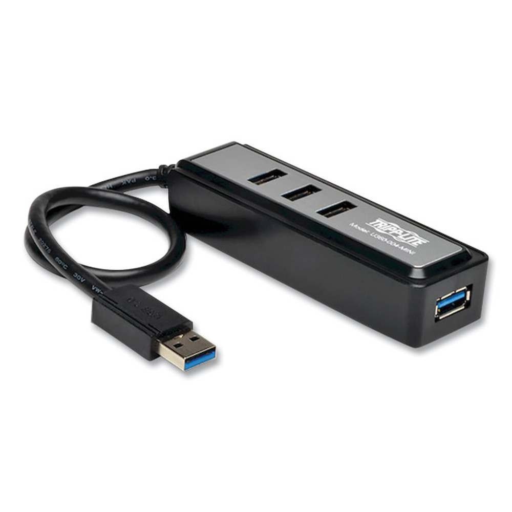 EATON CORPORATION Tripp Lite by U360004MINI USB 3.0 SuperSpeed Hub, 4 Ports, Black