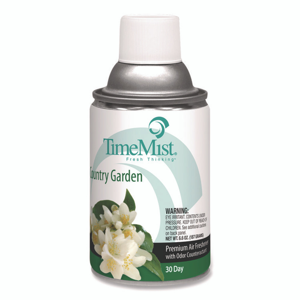 ZEP INC. TimeMist® 1042786EA Premium Metered Air Freshener Refill, Country Garden, 6.6 oz Aerosol Spray