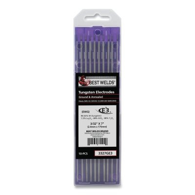 ORS Nasco Best Welds E3 Tungsten Electrode, 3/32 in dia x 7 in L, 10 PK