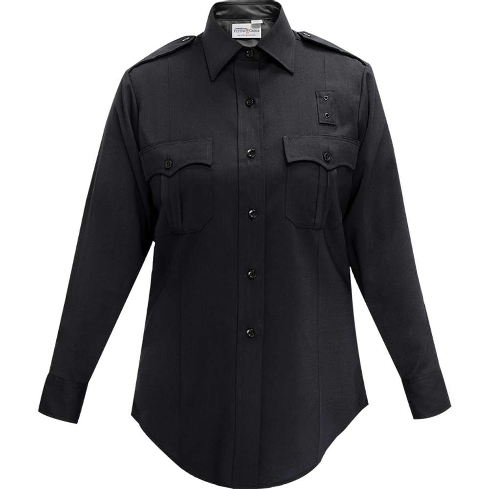 Flying Cross 107W84 86 48 REG Justice Women's Long Sleeve Shirt - LAPD Navy