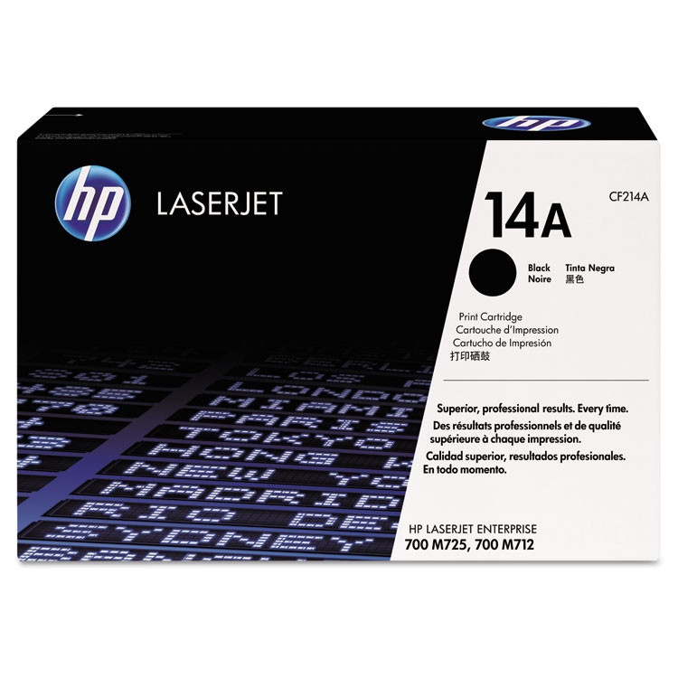 HP INC CF214A HP 14A, (CF214A) Black Original LaserJet Toner Cartridge