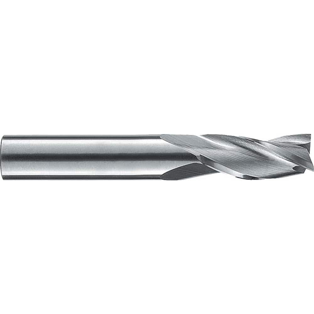 RobbJack NR-303-16 Square End Mill: 1/2'' Dia, 1'' LOC, 1/2'' Shank Dia, 3'' OAL, 3 Flutes, Solid Carbide
