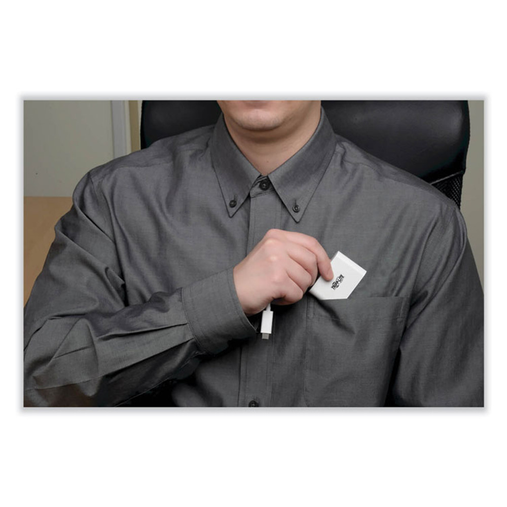 EATON CORPORATION Tripp Lite by U44406NH4UC USB 3.1 Gen 1 USB-C to HDMI 4K Adapter, USB-A/USB-C PD Charging Ports, 3", White