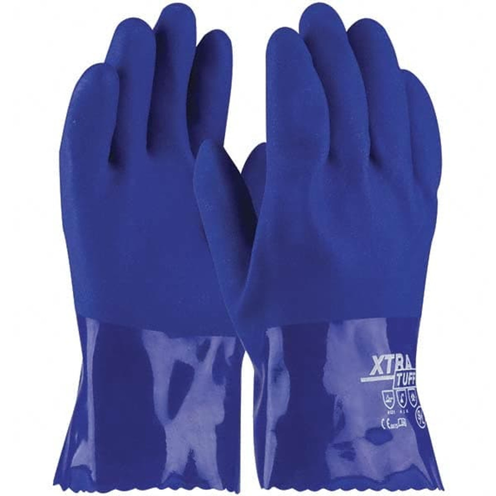 PIP 58-8655/XL Chemical Resistant Gloves: X-Large, Polyvinylchloride, Supported