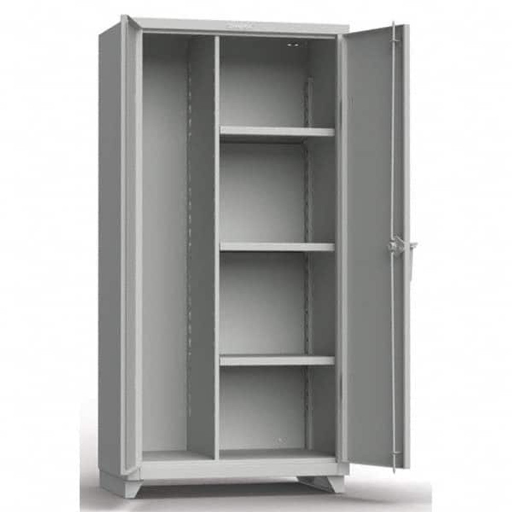 Strong Hold 56-BC-243-L Heavy-Duty Janitorial Storage Cabinet: 60" Wide, 24" Deep, 75" High