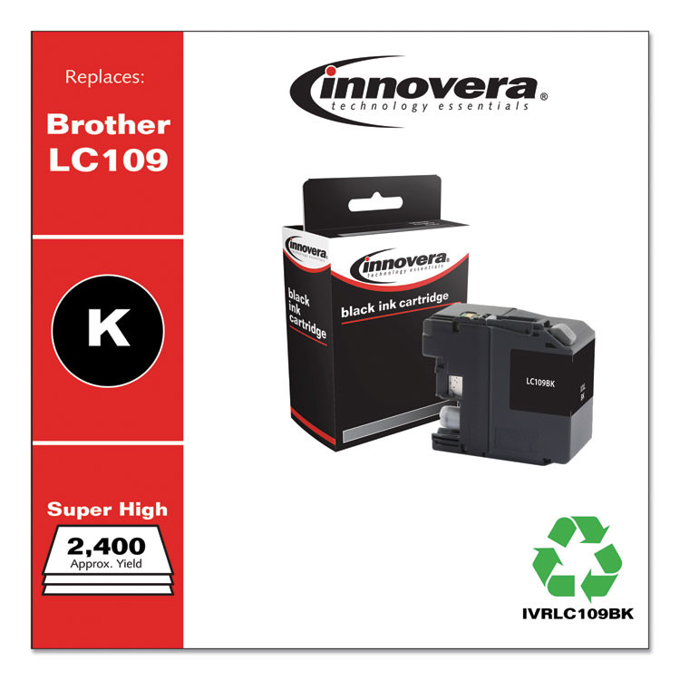 INNOVERA LC109BK Remanufactured Black Super High-Yield, Replacement for LC109BK, 2,400 Page-Yield