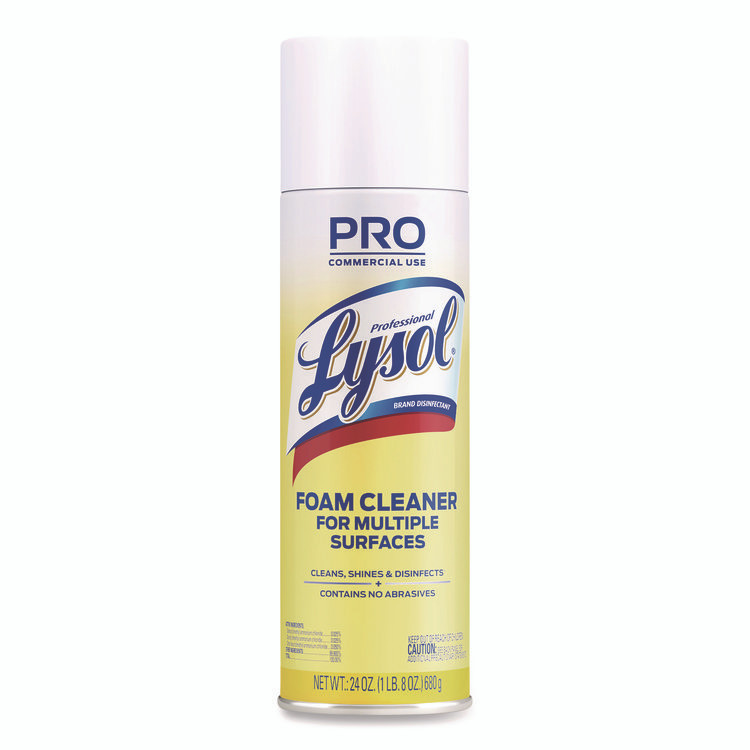 RECKITT BENCKISER Professional LYSOL® Brand 02775 Disinfectant Foam Cleaner, 24 oz Aerosol Spray
