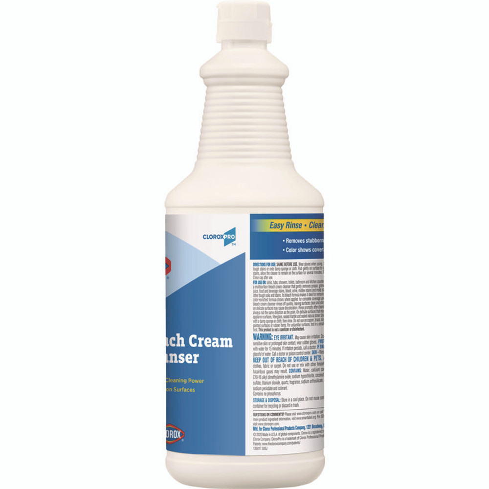 CLOROX SALES CO. 30613 Bleach Cream Cleanser, Fresh Scent, 32 oz Bottle, 8/Carton
