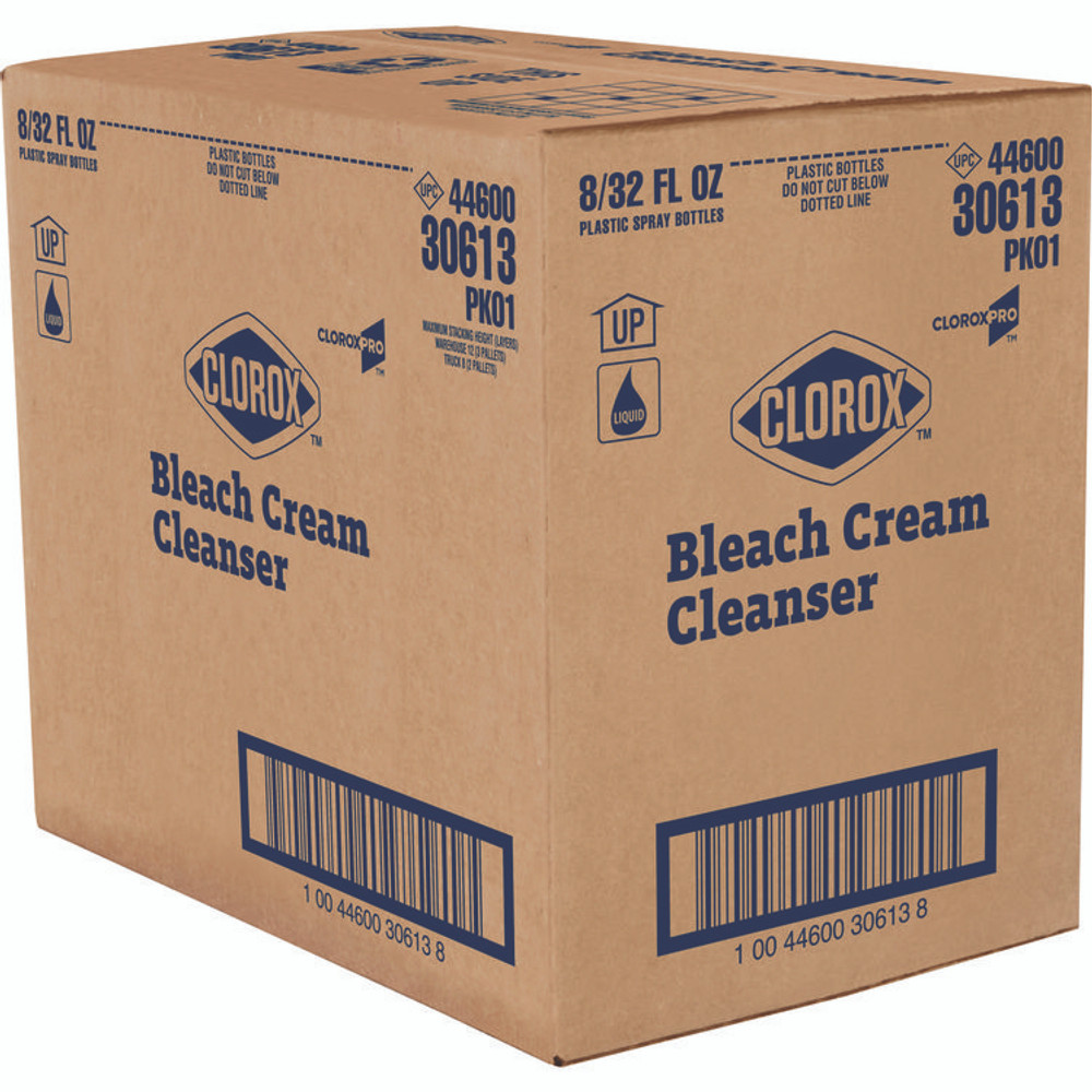 CLOROX SALES CO. 30613 Bleach Cream Cleanser, Fresh Scent, 32 oz Bottle, 8/Carton